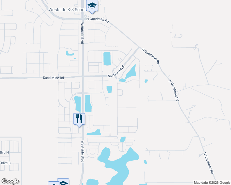 map of restaurants, bars, coffee shops, grocery stores, and more near 8871 Qin Loop in Kissimmee