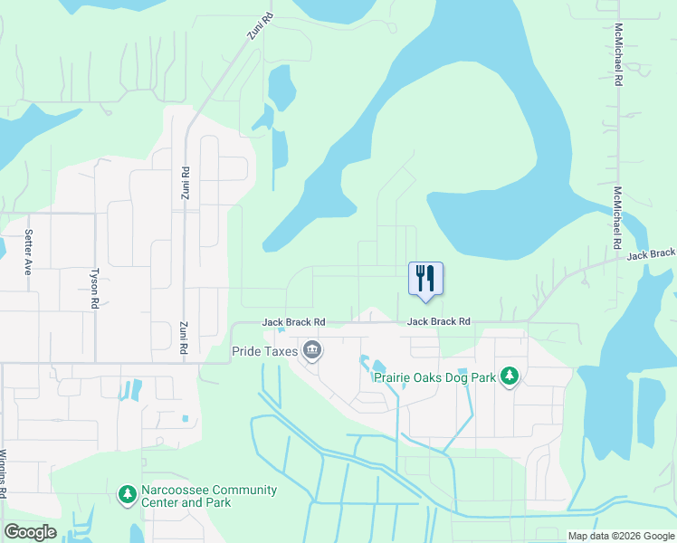 map of restaurants, bars, coffee shops, grocery stores, and more near 5583 Jack Brack Road in St. Cloud