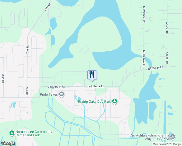 map of restaurants, bars, coffee shops, grocery stores, and more near 5695 Jack Brack Road in St. Cloud