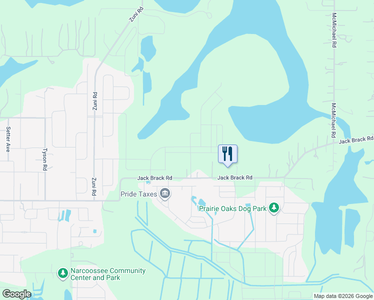 map of restaurants, bars, coffee shops, grocery stores, and more near 5583 Jack Brack Road in St. Cloud
