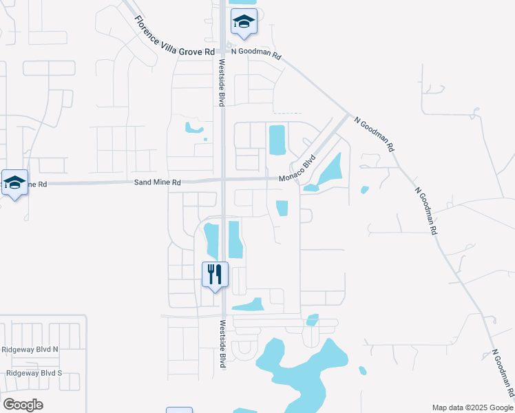 map of restaurants, bars, coffee shops, grocery stores, and more near 8914 Caroline Bay Court in Kissimmee