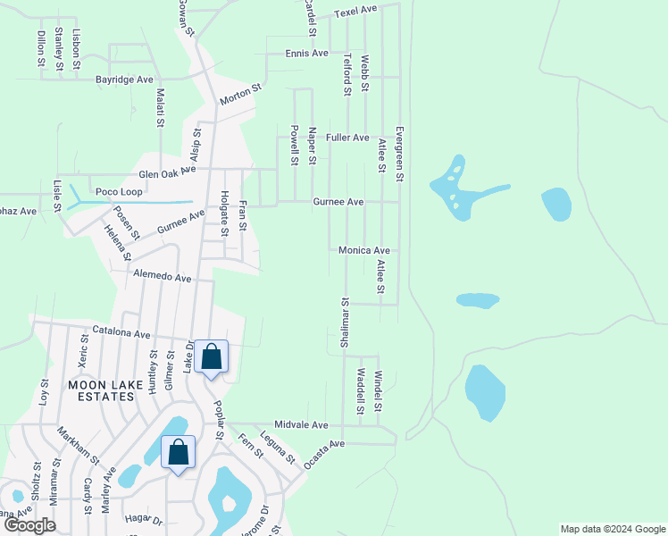 map of restaurants, bars, coffee shops, grocery stores, and more near 10432 Olsen Street in New Port Richey