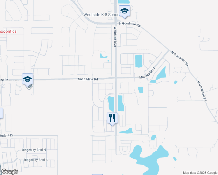 map of restaurants, bars, coffee shops, grocery stores, and more near 9034 Sunshine Ridge Loop in Kissimmee