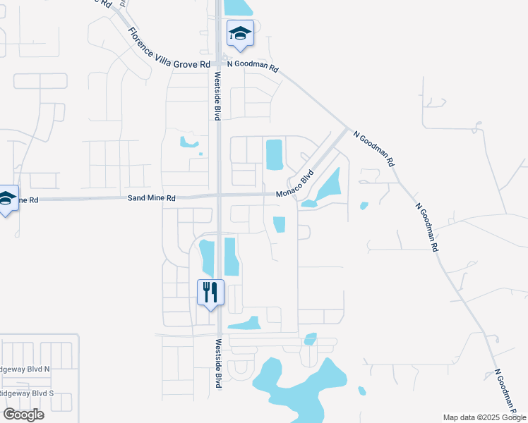 map of restaurants, bars, coffee shops, grocery stores, and more near 8914 Caroline Bay Court in Kissimmee