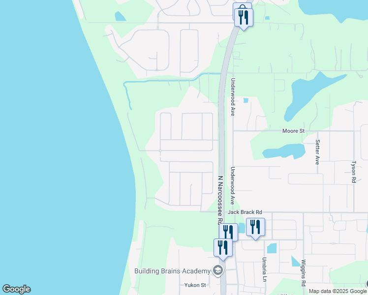 map of restaurants, bars, coffee shops, grocery stores, and more near 4927 Lazy Oaks Way in St. Cloud