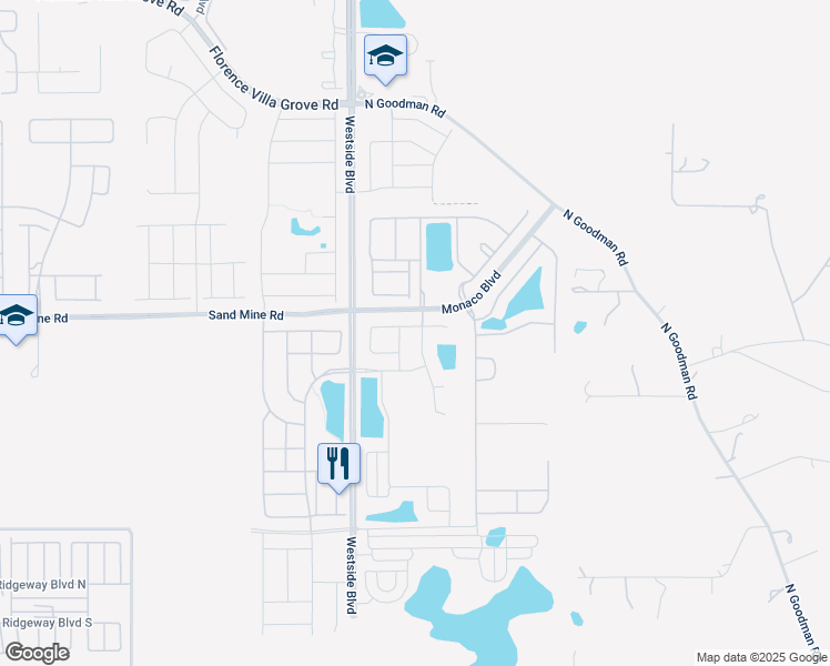 map of restaurants, bars, coffee shops, grocery stores, and more near 8914 Caroline Bay Court in Kissimmee