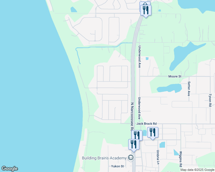 map of restaurants, bars, coffee shops, grocery stores, and more near 4931 Lazy Oaks Way in St. Cloud