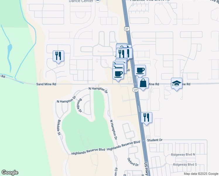 map of restaurants, bars, coffee shops, grocery stores, and more near 888 Huntingdale Court in Davenport