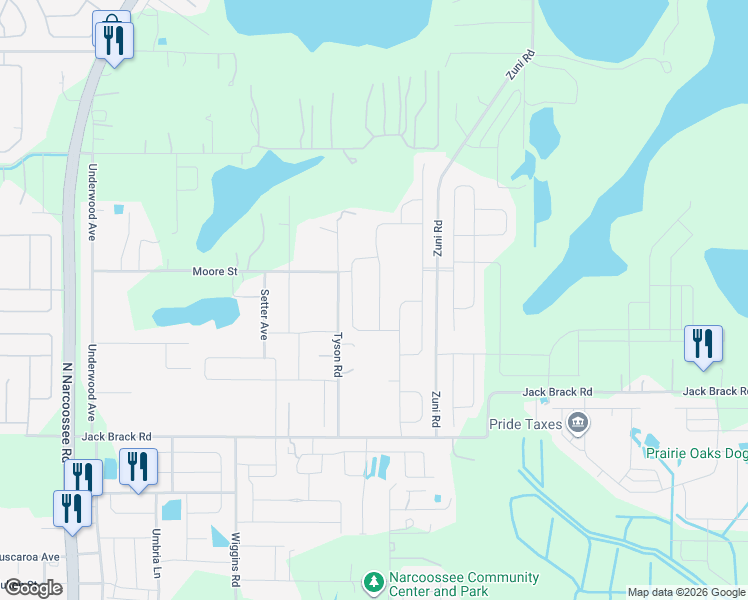 map of restaurants, bars, coffee shops, grocery stores, and more near 5322 Pavia Drive in St. Cloud
