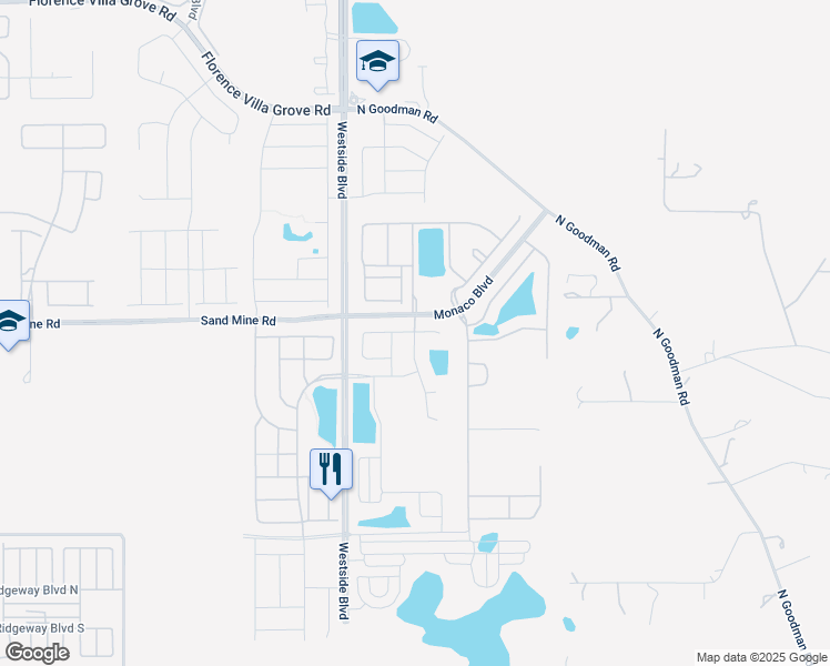 map of restaurants, bars, coffee shops, grocery stores, and more near 8914 Caroline Bay Court in Kissimmee