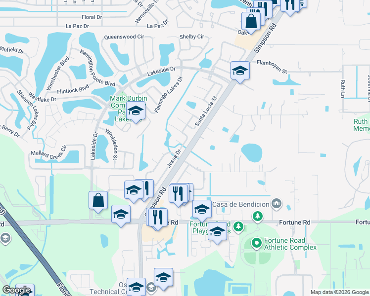 map of restaurants, bars, coffee shops, grocery stores, and more near 2465 Winners Circle in Kissimmee