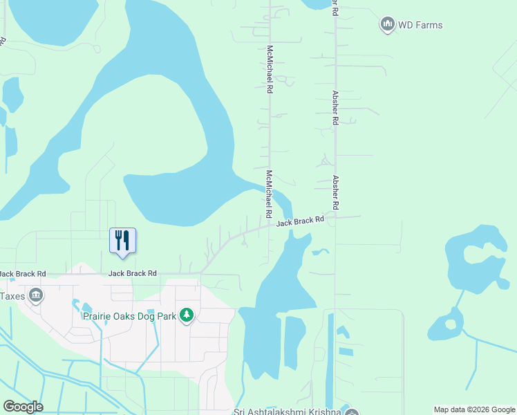 map of restaurants, bars, coffee shops, grocery stores, and more near 5875 Jack Brack Road in St. Cloud