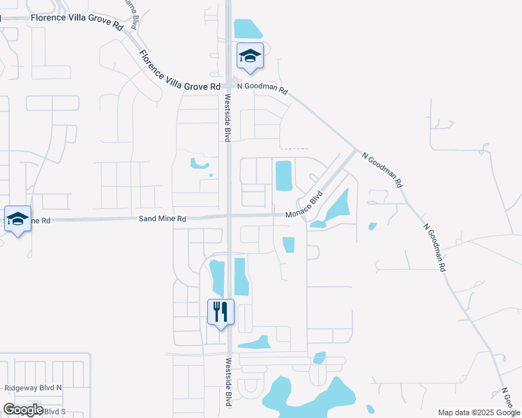 map of restaurants, bars, coffee shops, grocery stores, and more near 2030 Majorca Drive in Kissimmee