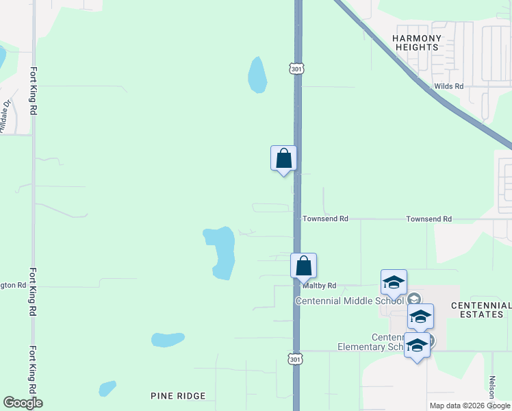 map of restaurants, bars, coffee shops, grocery stores, and more near 37815 Lake Gilbert Circle in Dade City