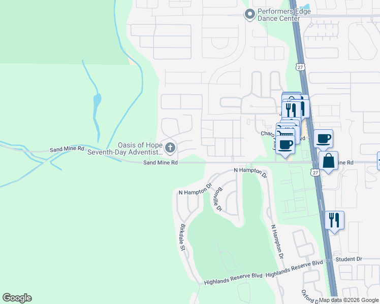 map of restaurants, bars, coffee shops, grocery stores, and more near 243 Coco Plum Drive in Davenport