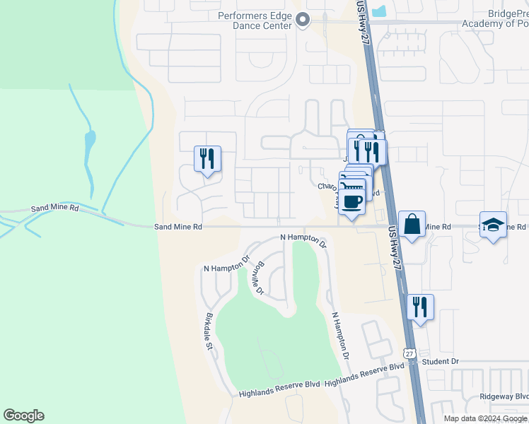 map of restaurants, bars, coffee shops, grocery stores, and more near 143 Cambria Avenue in Davenport