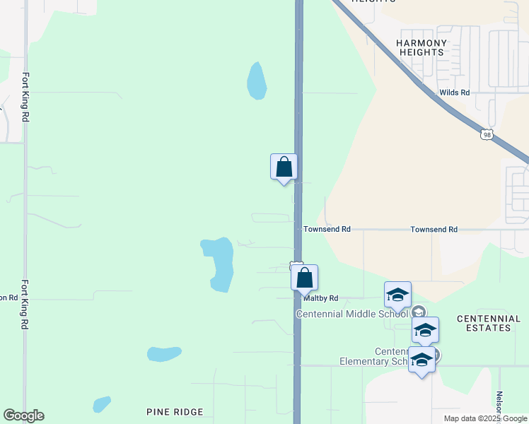 map of restaurants, bars, coffee shops, grocery stores, and more near 37934 Lake Gilbert Circle in Dade City