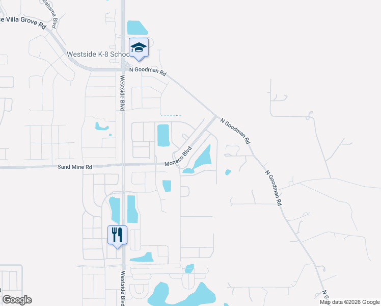 map of restaurants, bars, coffee shops, grocery stores, and more near 1820 Gobi Drive in Kissimmee