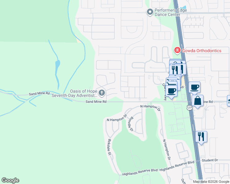 map of restaurants, bars, coffee shops, grocery stores, and more near 252 Coco Plum Drive in Davenport