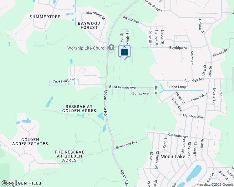 map of restaurants, bars, coffee shops, grocery stores, and more near 10552 Benson Street in New Port Richey