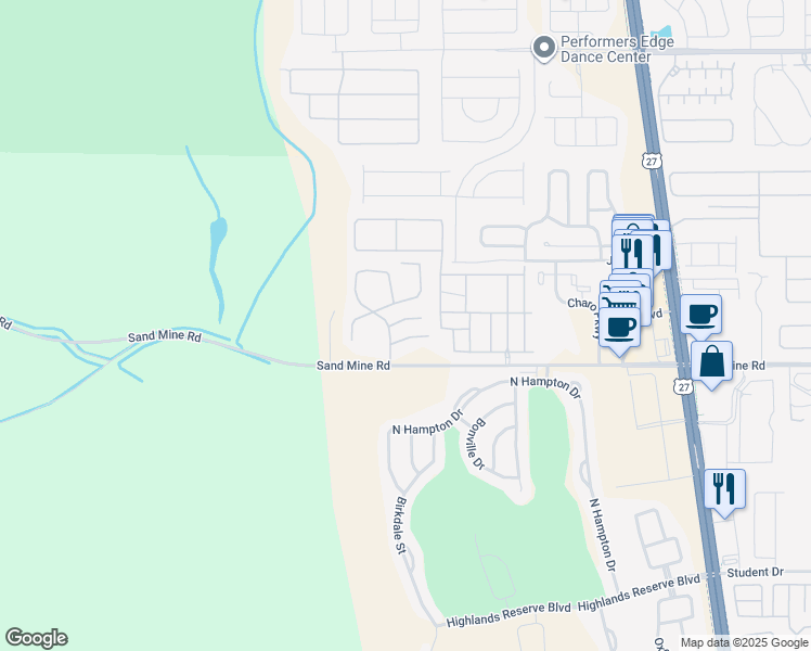 map of restaurants, bars, coffee shops, grocery stores, and more near 243 Coco Plum Drive in Davenport