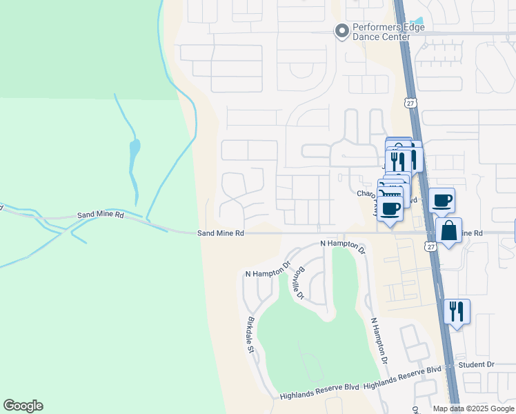 map of restaurants, bars, coffee shops, grocery stores, and more near 243 Coco Plum Drive in Davenport
