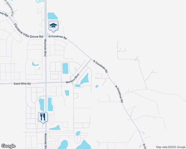 map of restaurants, bars, coffee shops, grocery stores, and more near 1877 Nice Court in Kissimmee