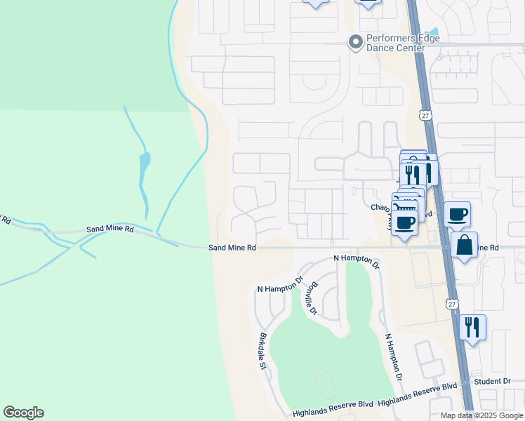 map of restaurants, bars, coffee shops, grocery stores, and more near 432 Orchid Drive in Davenport