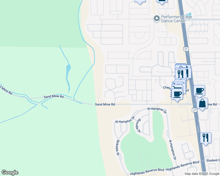 map of restaurants, bars, coffee shops, grocery stores, and more near 432 Orchid Drive in Davenport