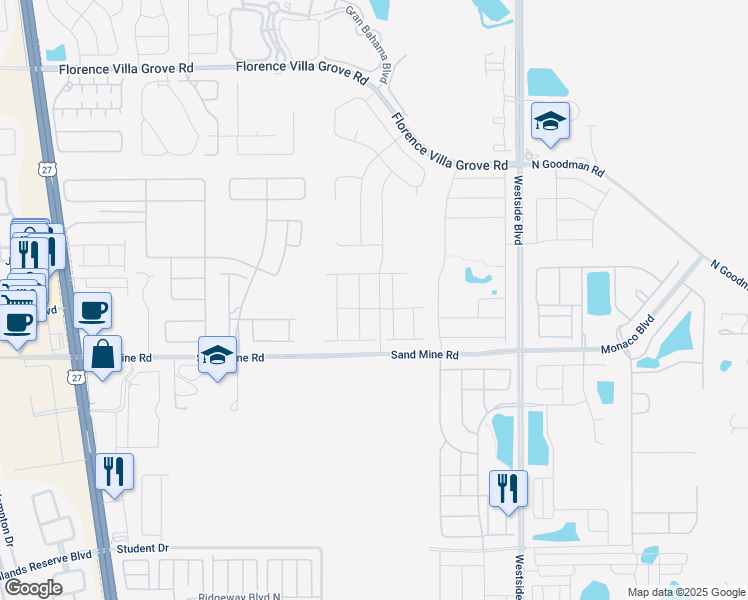 map of restaurants, bars, coffee shops, grocery stores, and more near Unnamed Road in Davenport