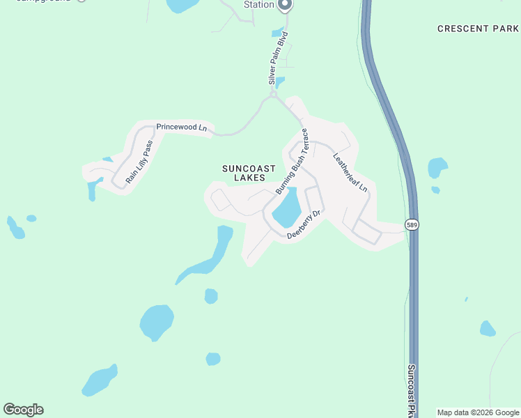 map of restaurants, bars, coffee shops, grocery stores, and more near 10538 Ribbon Fern Way in Land O' Lakes