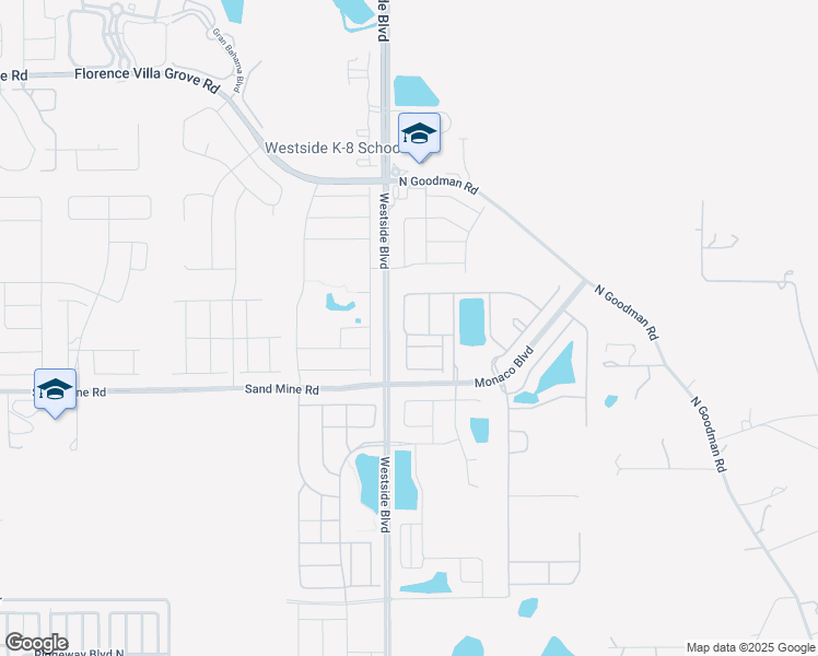 map of restaurants, bars, coffee shops, grocery stores, and more near 9022 Rhodes Street in Kissimmee