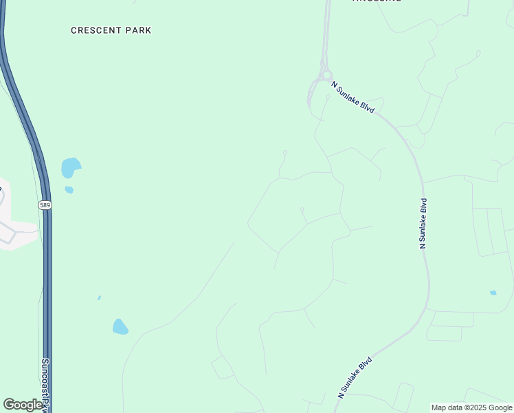 map of restaurants, bars, coffee shops, grocery stores, and more near Suncoast Parkway in Land O' Lakes