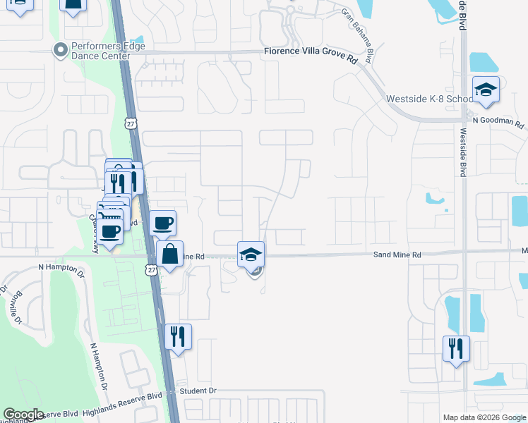 map of restaurants, bars, coffee shops, grocery stores, and more near in Four Corners