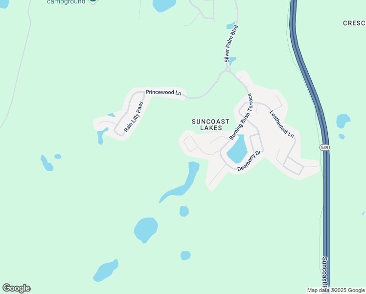 map of restaurants, bars, coffee shops, grocery stores, and more near 10651 Pearl Berry Loop in Land O' Lakes