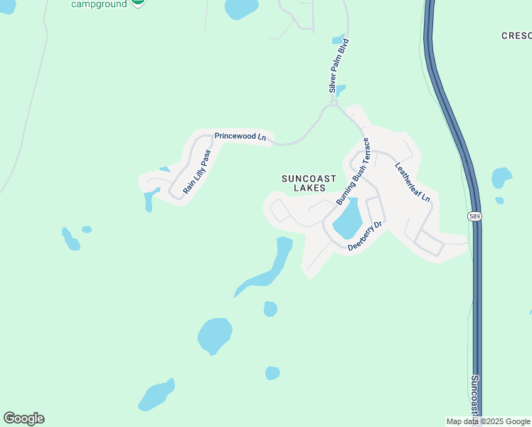 map of restaurants, bars, coffee shops, grocery stores, and more near 10651 Pearl Berry Loop in Land O' Lakes
