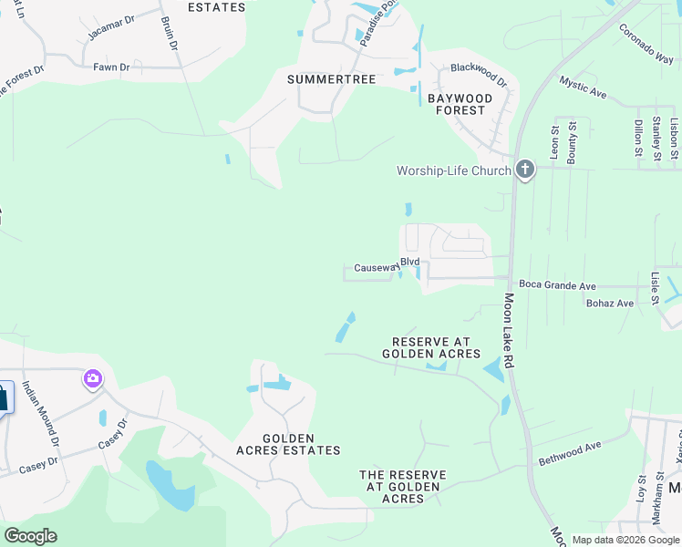 map of restaurants, bars, coffee shops, grocery stores, and more near 10651 Toronto Lane in New Port Richey