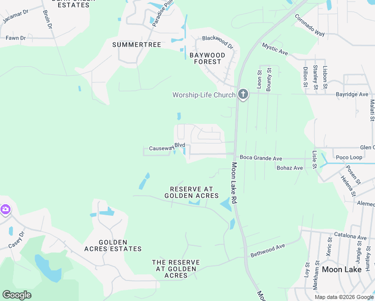 map of restaurants, bars, coffee shops, grocery stores, and more near 11544 Imperial Oaks Boulevard in New Port Richey