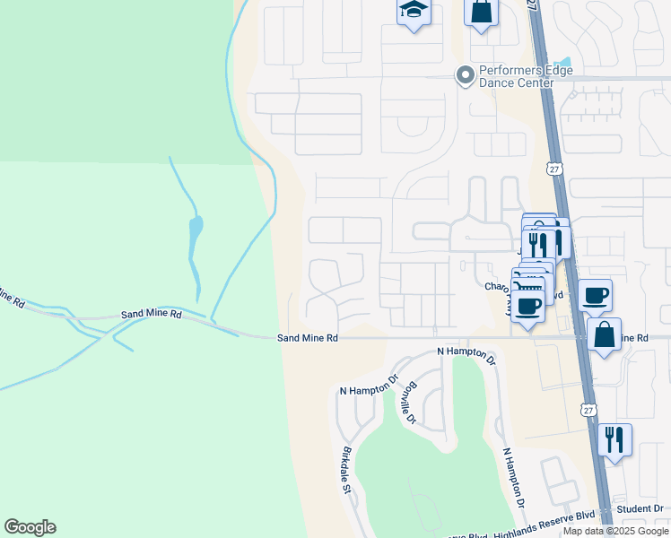 map of restaurants, bars, coffee shops, grocery stores, and more near 432 Orchid Drive in Davenport