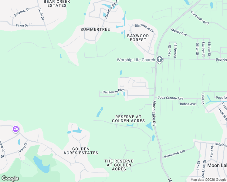 map of restaurants, bars, coffee shops, grocery stores, and more near 11421 Lorain Road in New Port Richey