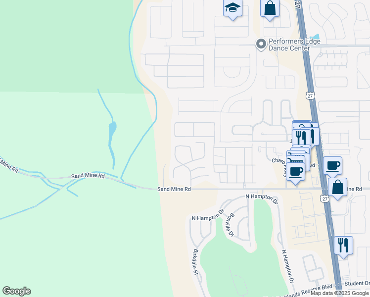 map of restaurants, bars, coffee shops, grocery stores, and more near 3724 Calabria Avenue in Davenport