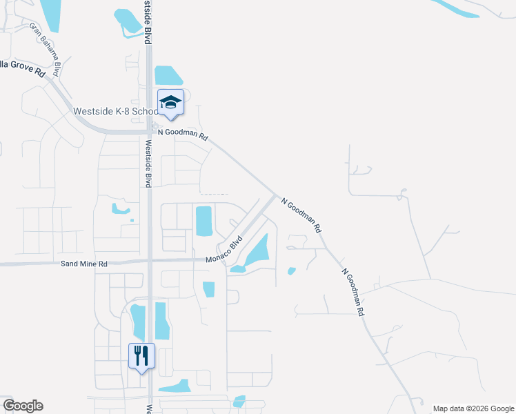 map of restaurants, bars, coffee shops, grocery stores, and more near 2194 Tripoli Court in Kissimmee