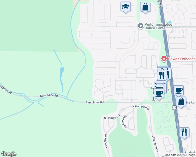 map of restaurants, bars, coffee shops, grocery stores, and more near 3724 Calabria Avenue in Davenport