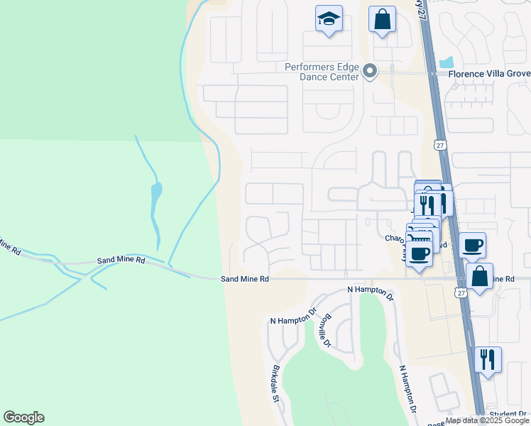 map of restaurants, bars, coffee shops, grocery stores, and more near 3724 Calabria Avenue in Davenport
