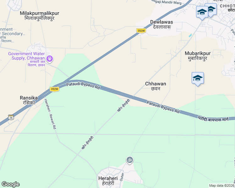 map of restaurants, bars, coffee shops, grocery stores, and more near khor-heraheri in Mubarikpur