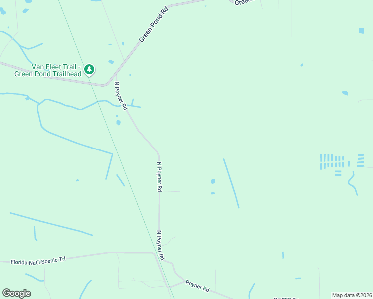 map of restaurants, bars, coffee shops, grocery stores, and more near 17400 North Poyner Road in Polk City