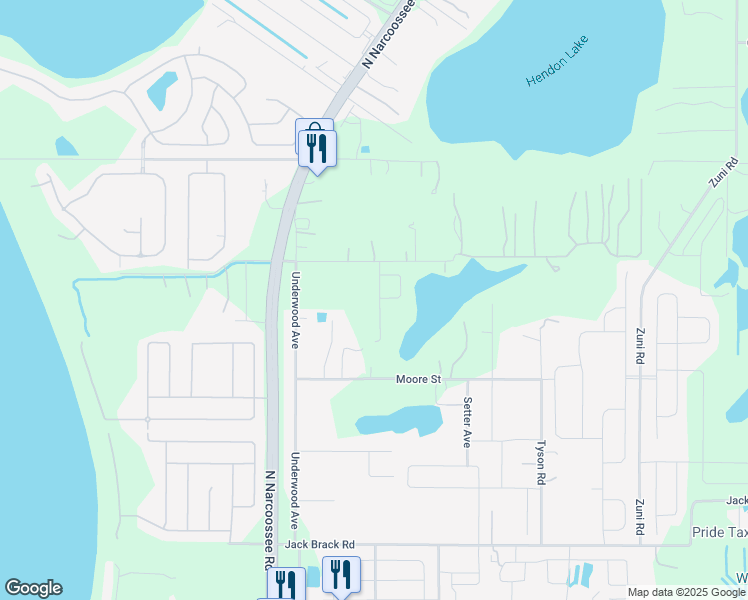 map of restaurants, bars, coffee shops, grocery stores, and more near 2324 Avellino Avenue in St. Cloud