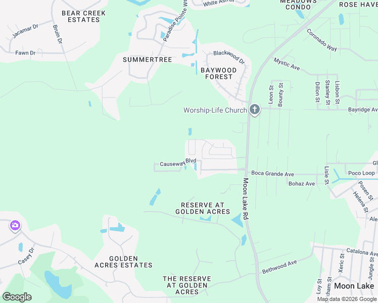 map of restaurants, bars, coffee shops, grocery stores, and more near 10744 Benbow Drive in New Port Richey
