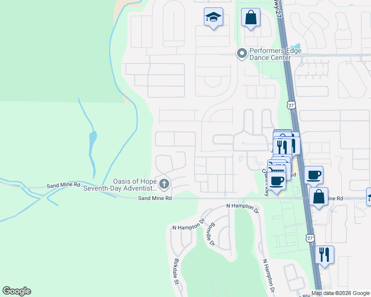 map of restaurants, bars, coffee shops, grocery stores, and more near 4102 Calabria Avenue in Davenport