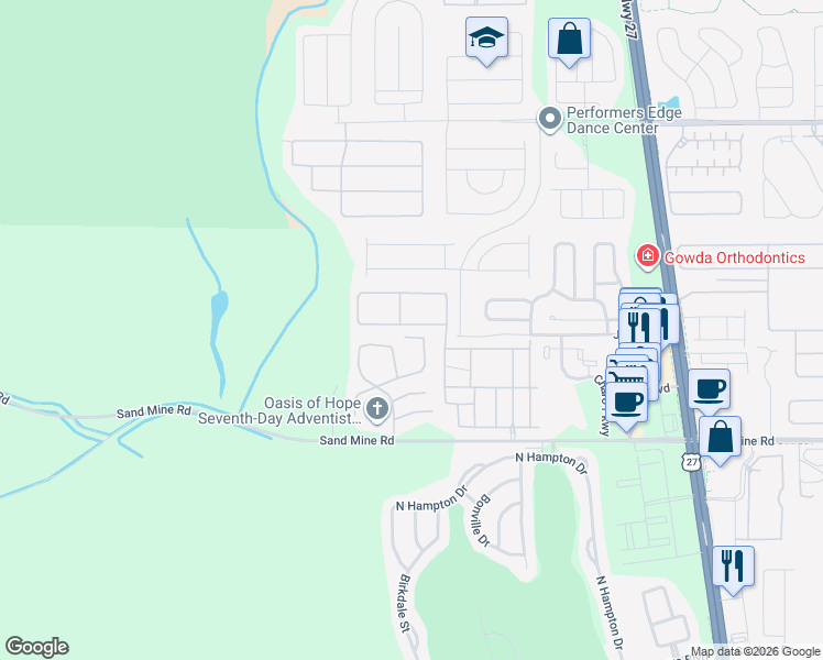 map of restaurants, bars, coffee shops, grocery stores, and more near 4102 Calabria Avenue in Davenport